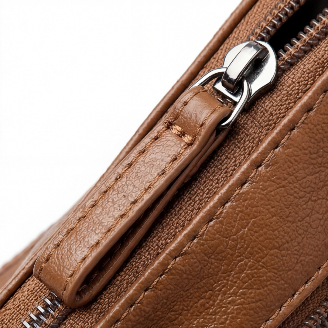 Caressa – Mjuk läder handväska crossbody med flera fickor