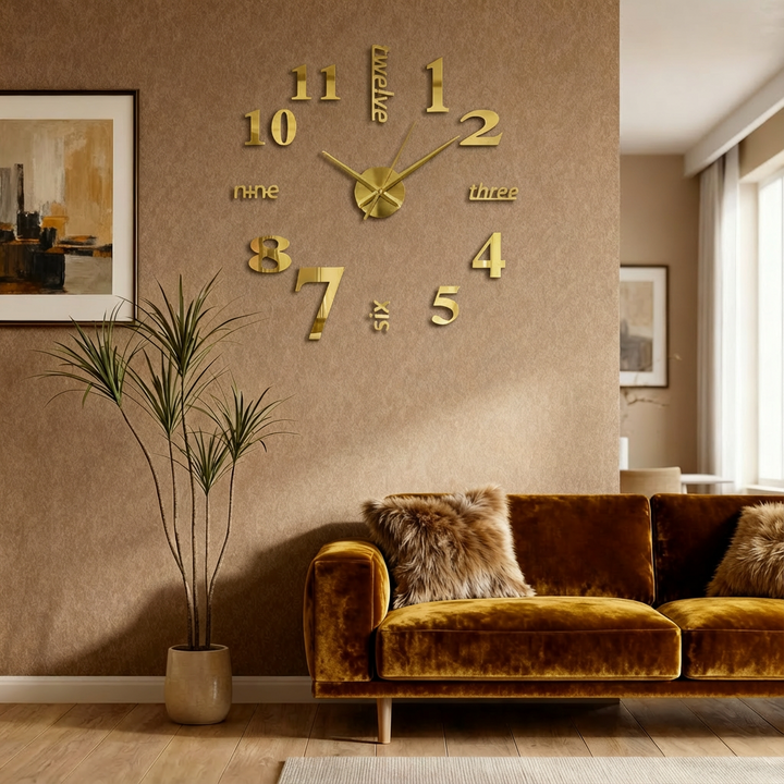 Numeris - Kreativ Klocka Vägg DIY för Moderna interiörer