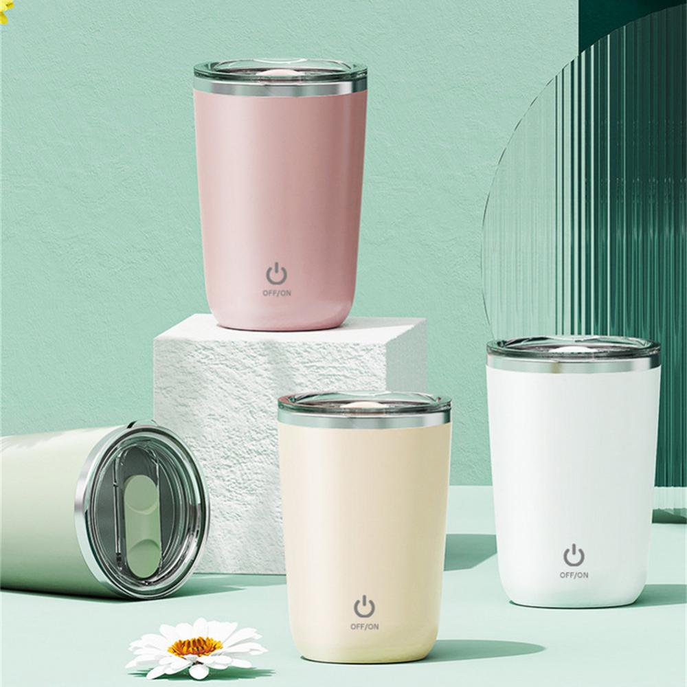 Självomrörande mugg i rostfritt stål