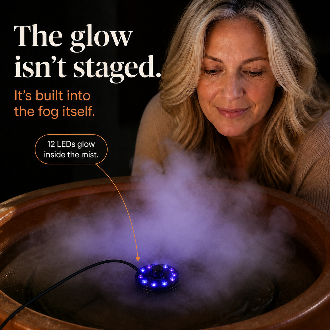 Mistlume – 12-LED Zmieniający Färg Ultrasoniczny Wytwornik Mgły
