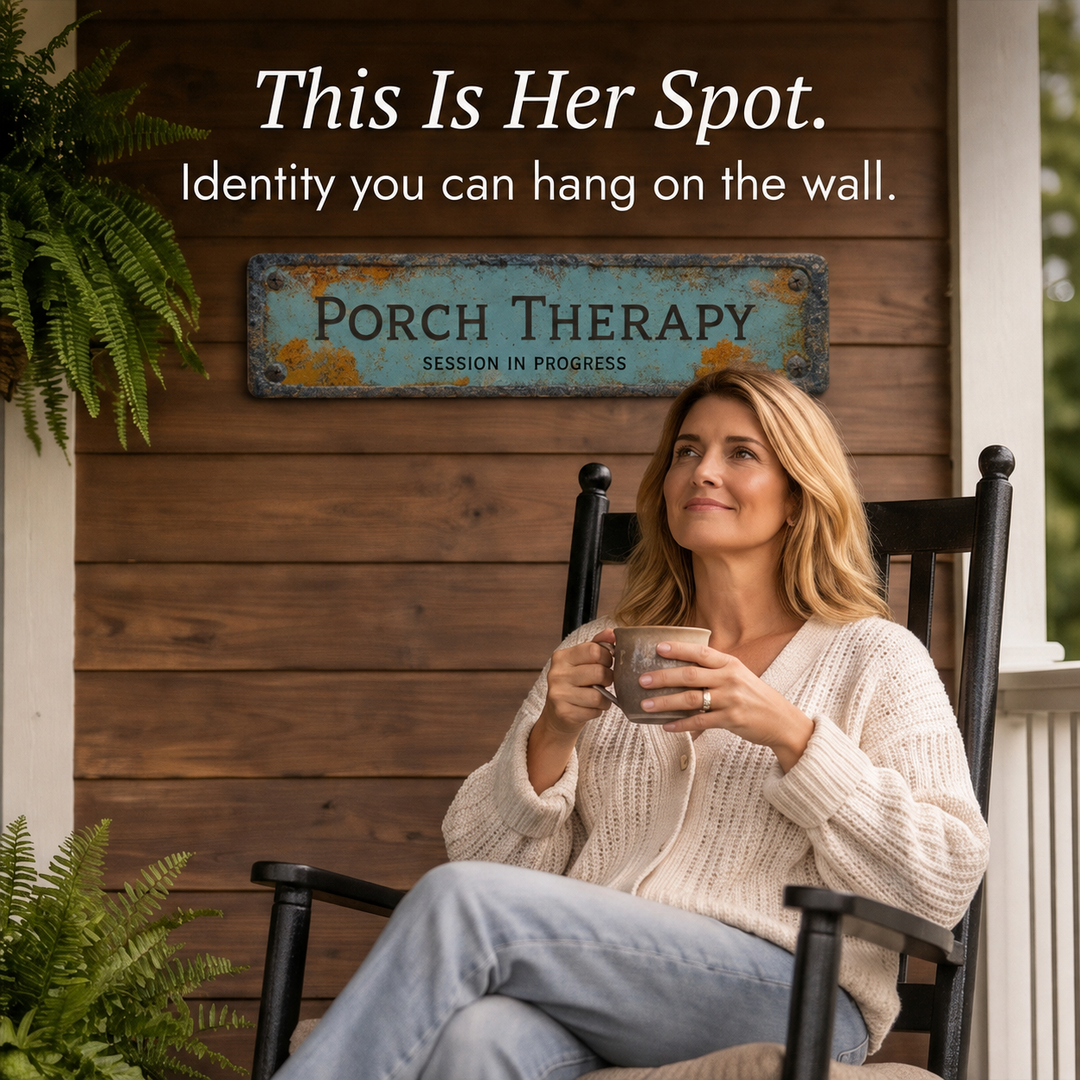 Porchly – Tablica Terapeutyczna på Werandzie w Stilu Vintage