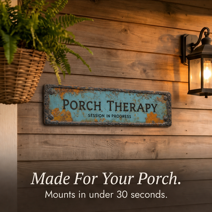 Porchly – Tablica Terapeutyczna på Werandzie w Stilu Vintage