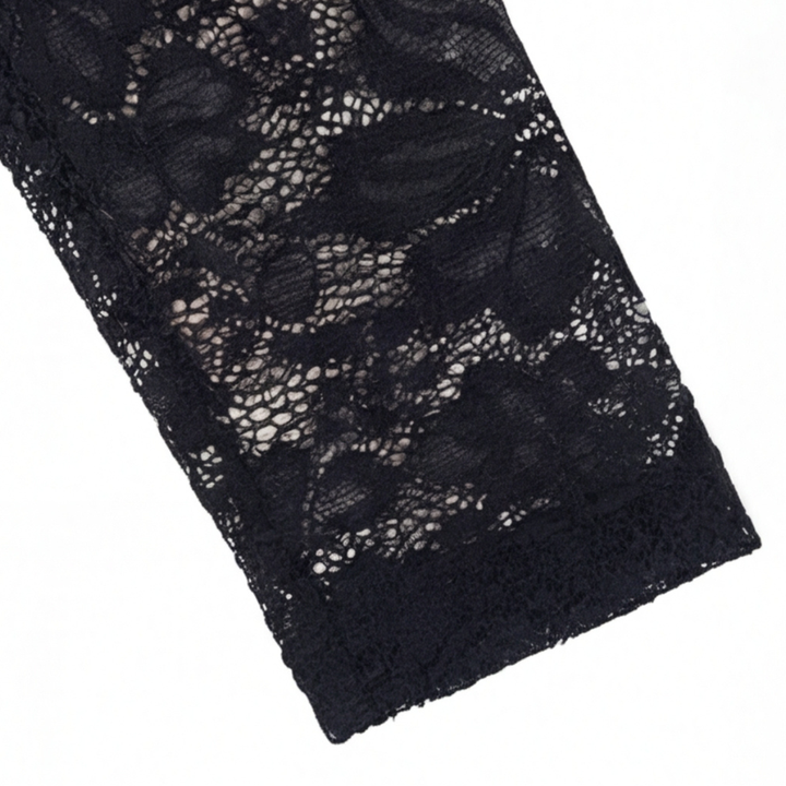 Noirelle – Klänning mini bodycon z koronkowym detalj på zakładkę