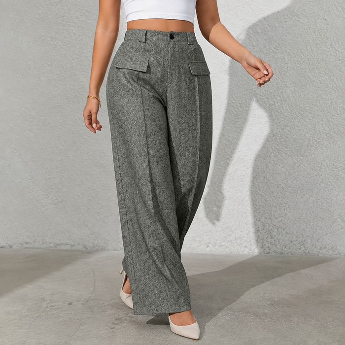 Wearbella – Byxor med hög midja, vida ben