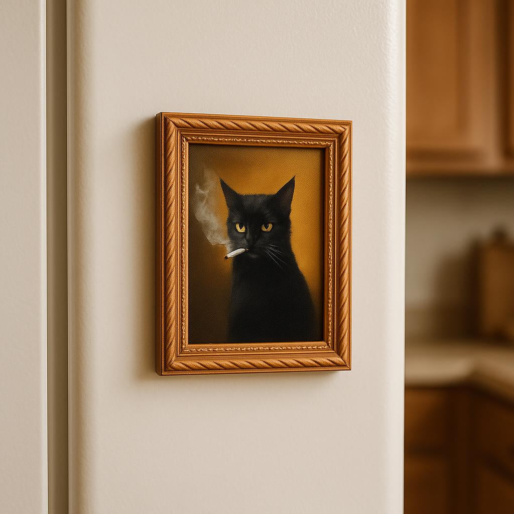 Meowments - Dekorativa Magneter Ramkowe z Katter