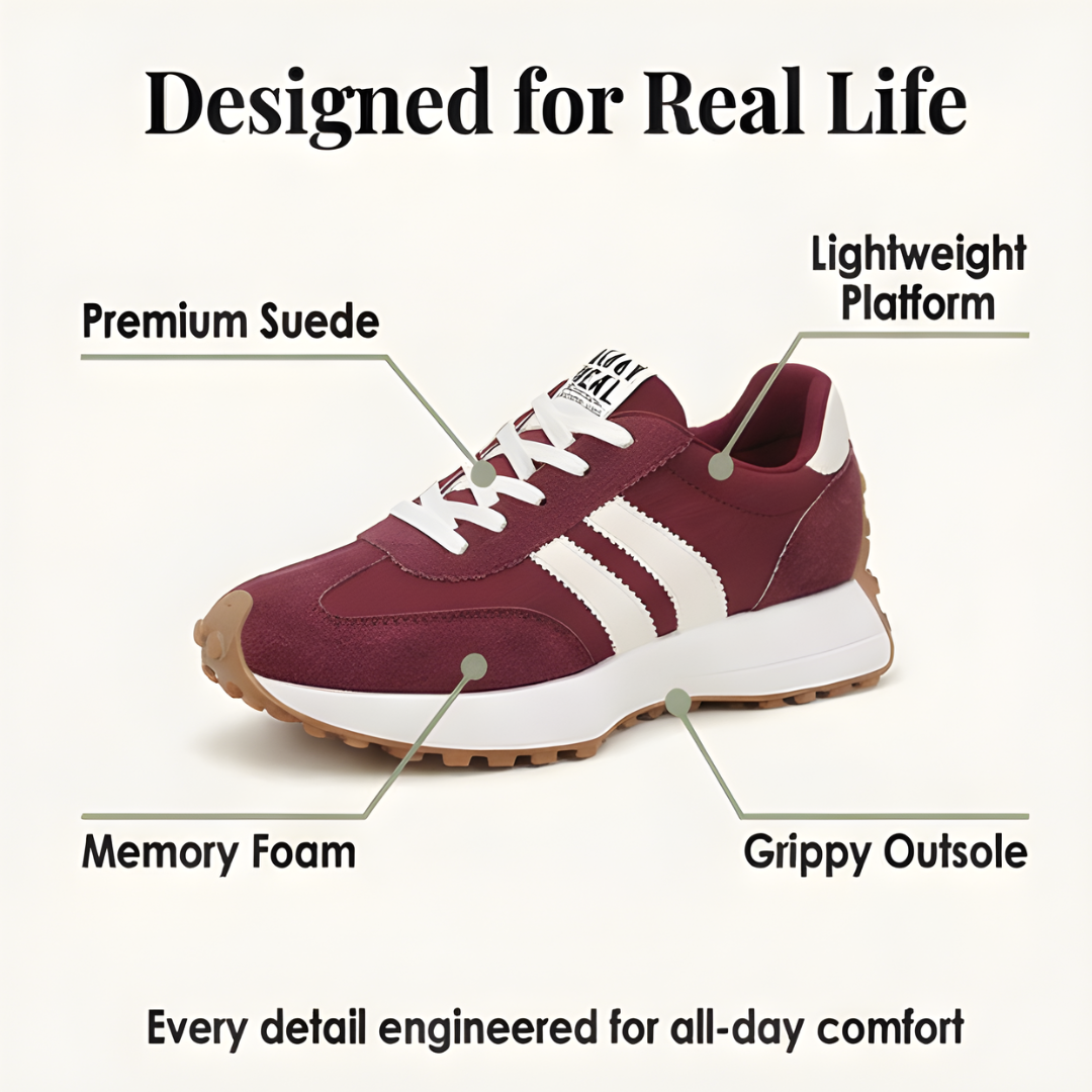 Velora - Retro mocka sneakers dla komfort hela dagen