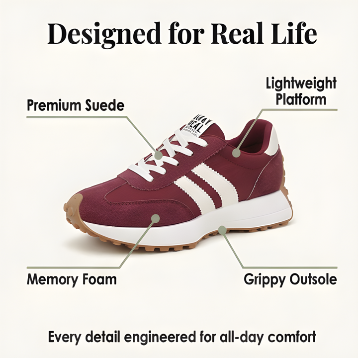 Velora - Retro mocka sneakers dla komfort hela dagen
