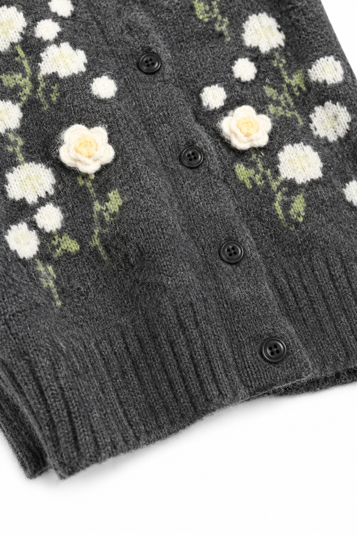 Meadowlin – Blommig Kofta z Otwarty Przodem
