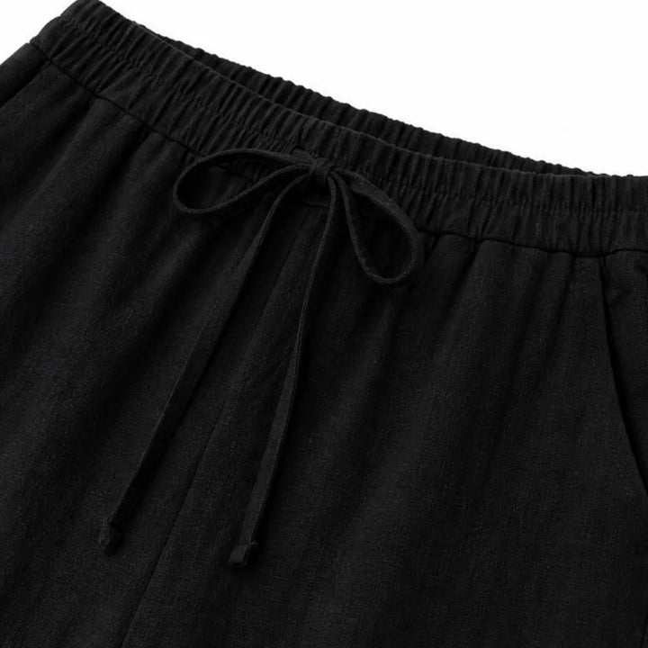 Linovea – Minimalistisk Top Utan Ärmar i Breda Byxor för kvinnor