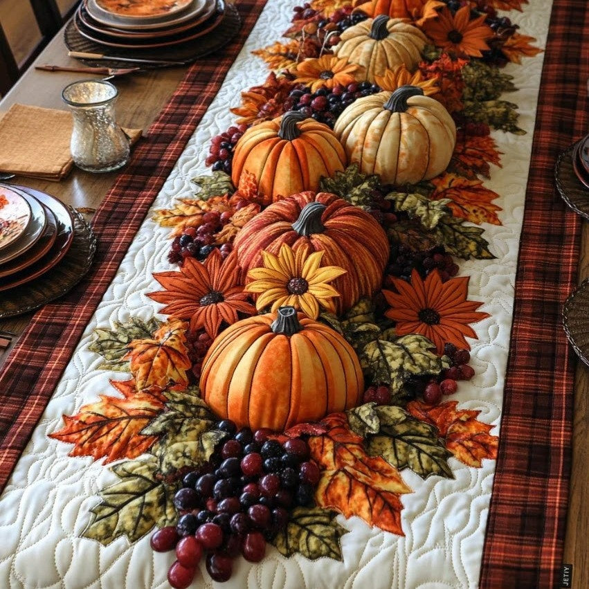 Harvestly – Quiltad Bieżnik på Stół på Jesień