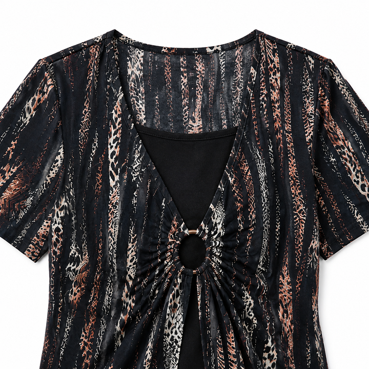 Wearbella – Top z drapowanym przodem i urringning i form av litery V