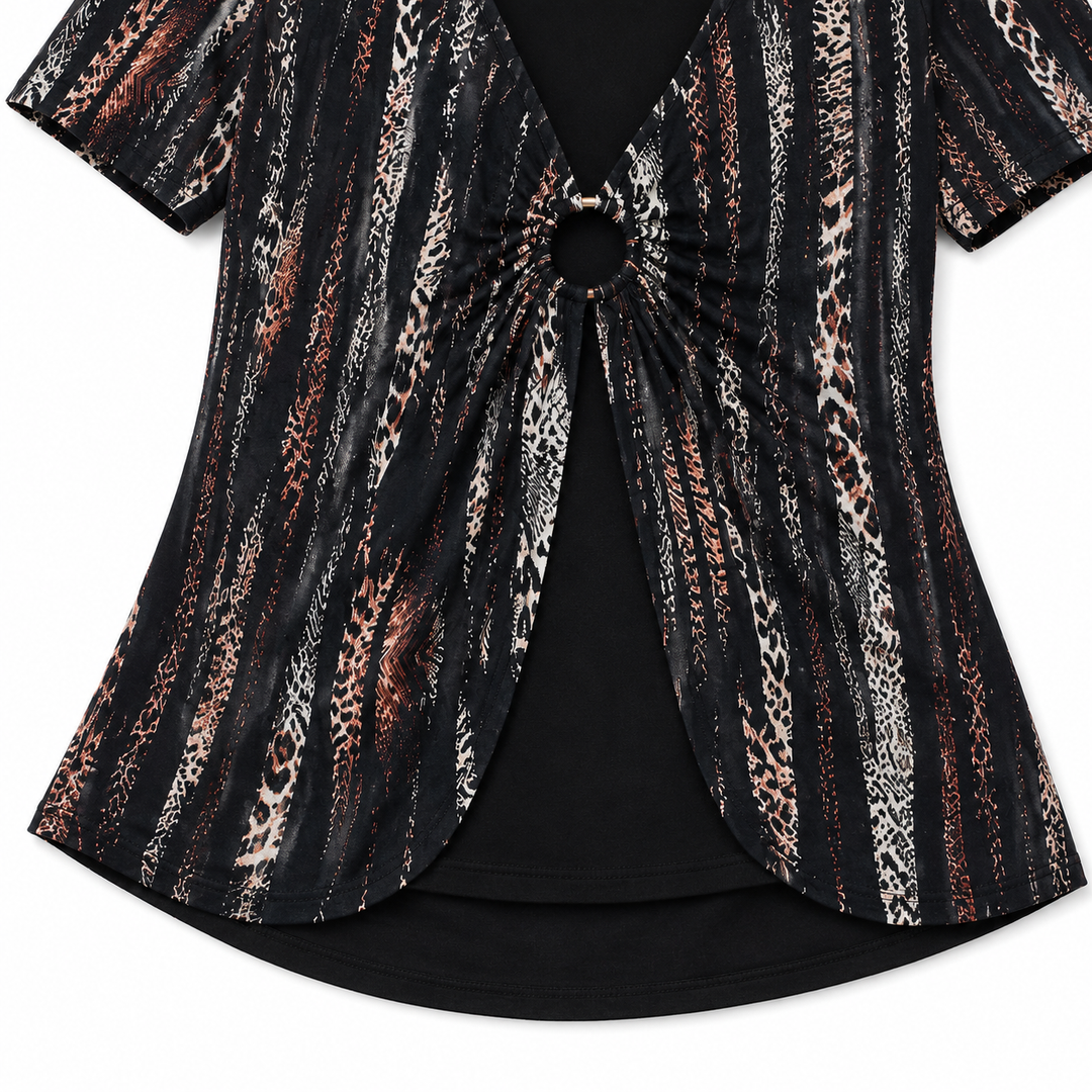 Wearbella – Top z drapowanym przodem i urringning i form av litery V