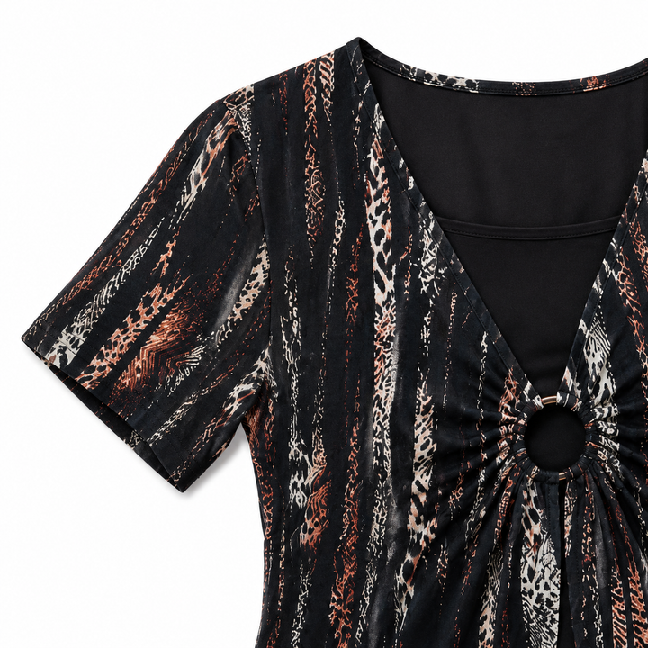 Wearbella – Top z drapowanym przodem i urringning i form av litery V