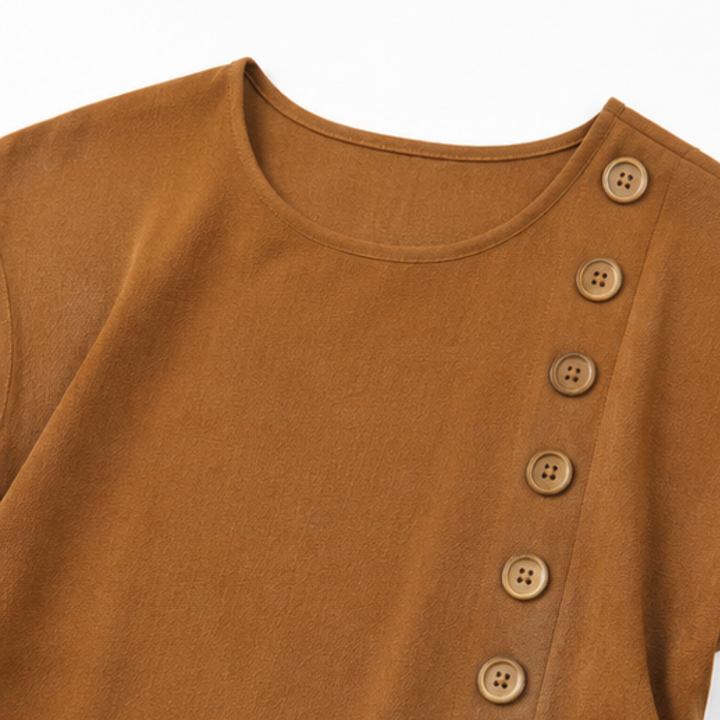 Wearbella – Asymetryczna blus z nierównym dołem i set byxor w luźnym kroju