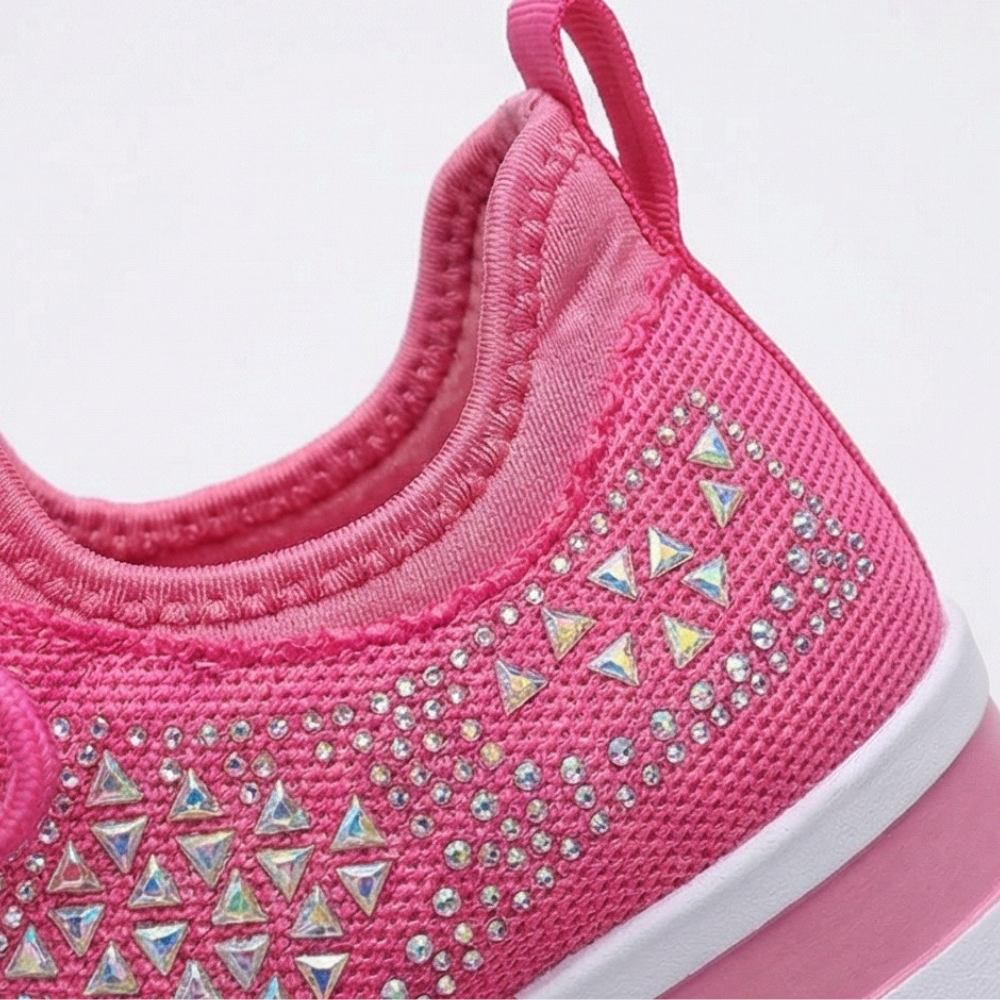 Stellara – Dam sneakers på koturnie z kryształkami