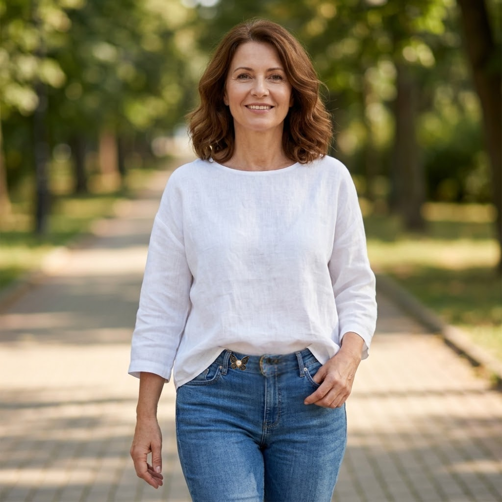 Belluna – Odpinana klamra i form av motyla för lösa jeans
