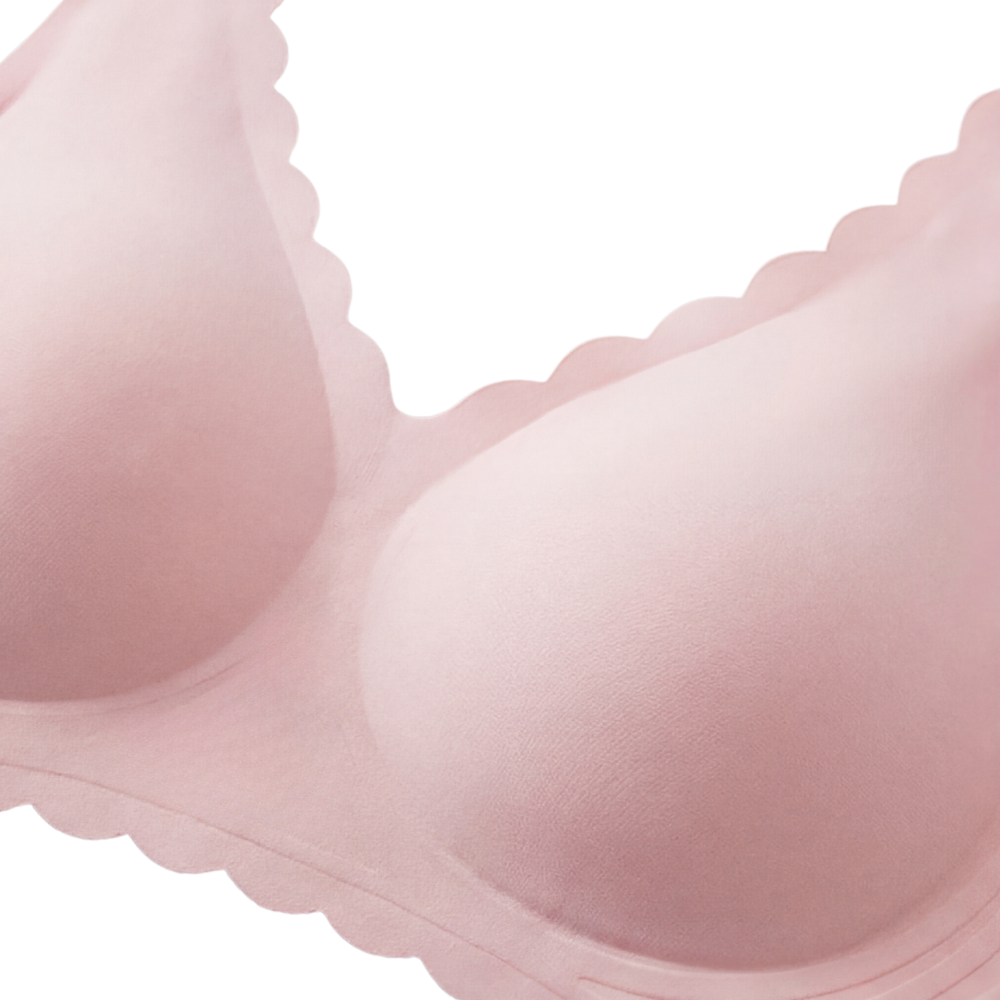 Veluna – Bh utan bygel z głębokim urringning V för kvinnor