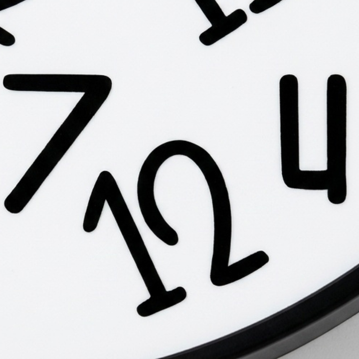 Lateley – Śmieszny Tyst Klocka Vägg z Bałaganem w Numerach