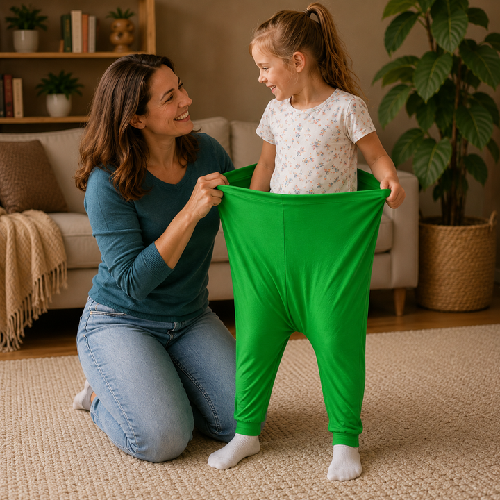 Gigglepants – Byxor för łapania piłek för bärande på rodzinną imprezę