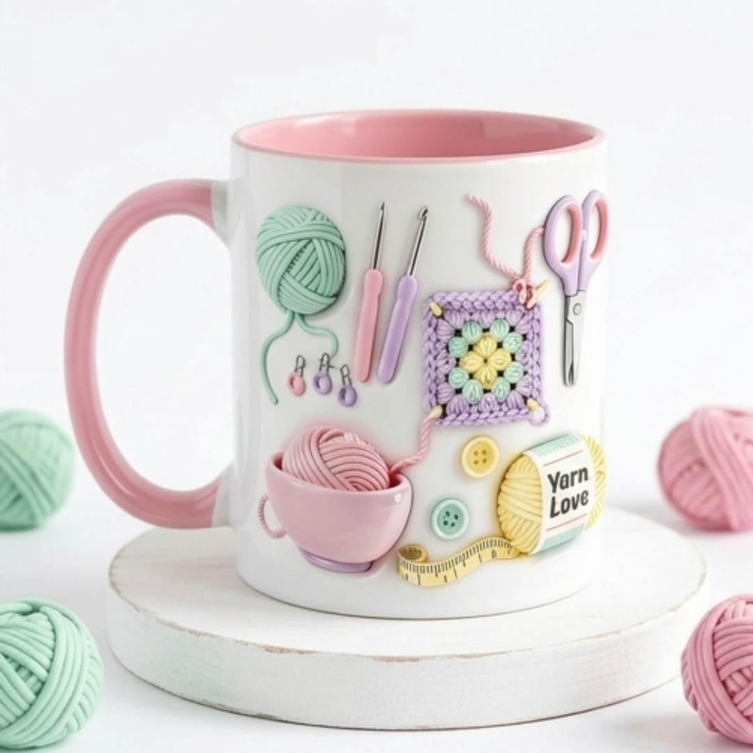 Yarnlove – mugg för rękodzieła 3D dla dziewiarek i szydełkujących