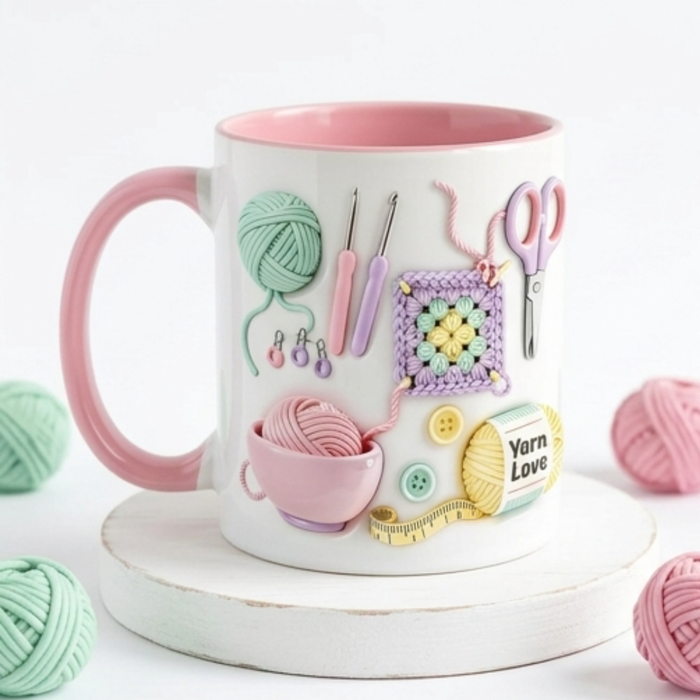 Yarnlove – mugg för rękodzieła 3D dla dziewiarek i szydełkujących