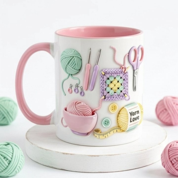Yarnlove – mugg för rękodzieła 3D dla dziewiarek i szydełkujących