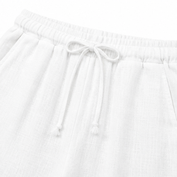 Lunavia – Set V-neck z szydełkowym finish för kvinnor