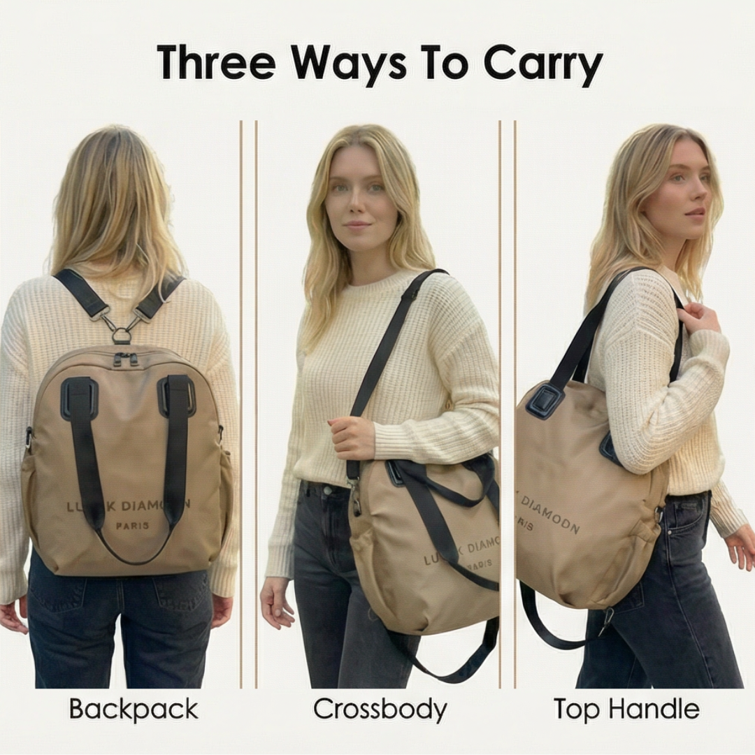 Carryé – Dam plecak nylonowy 3-w-1