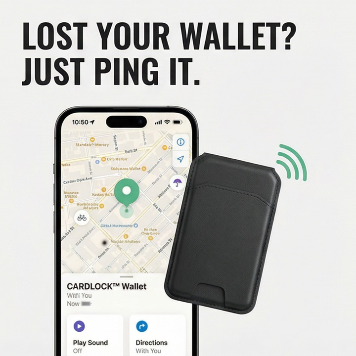 Cardlock - Śledzona plånbok MagSafe