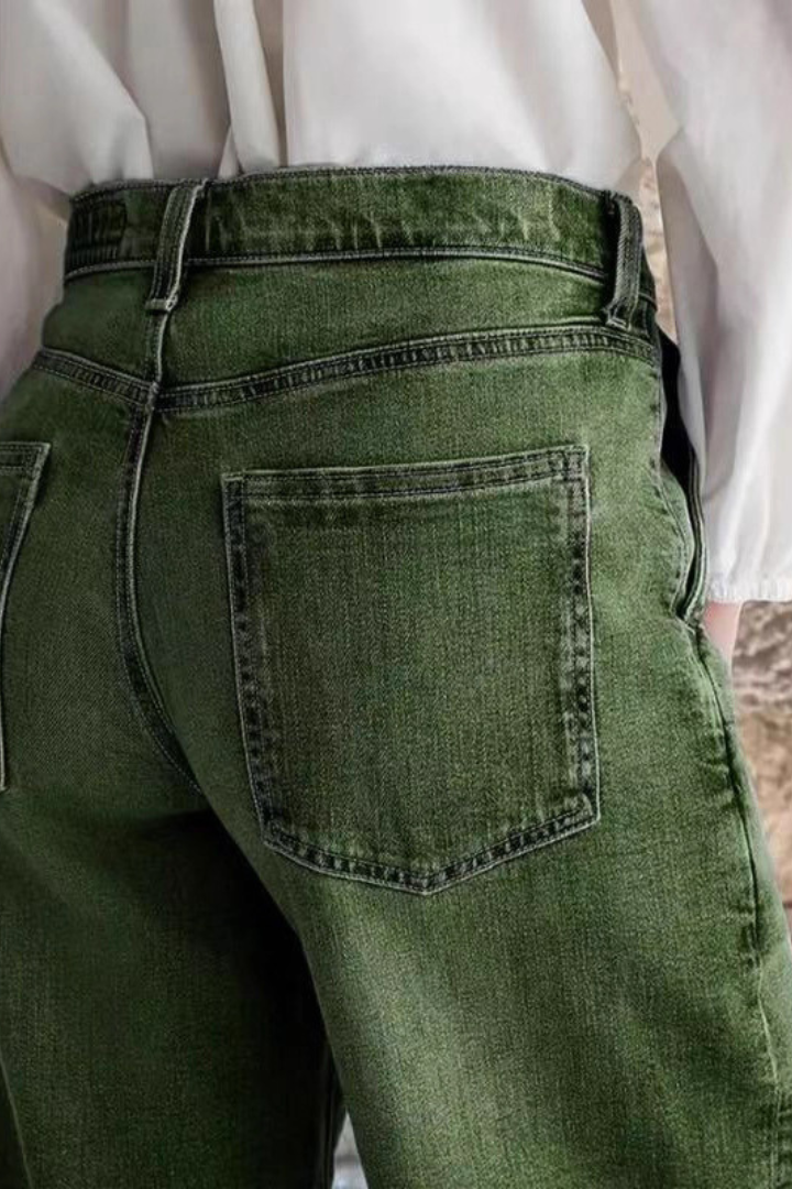 Wearbella – Jeans med hög midja i vida ben