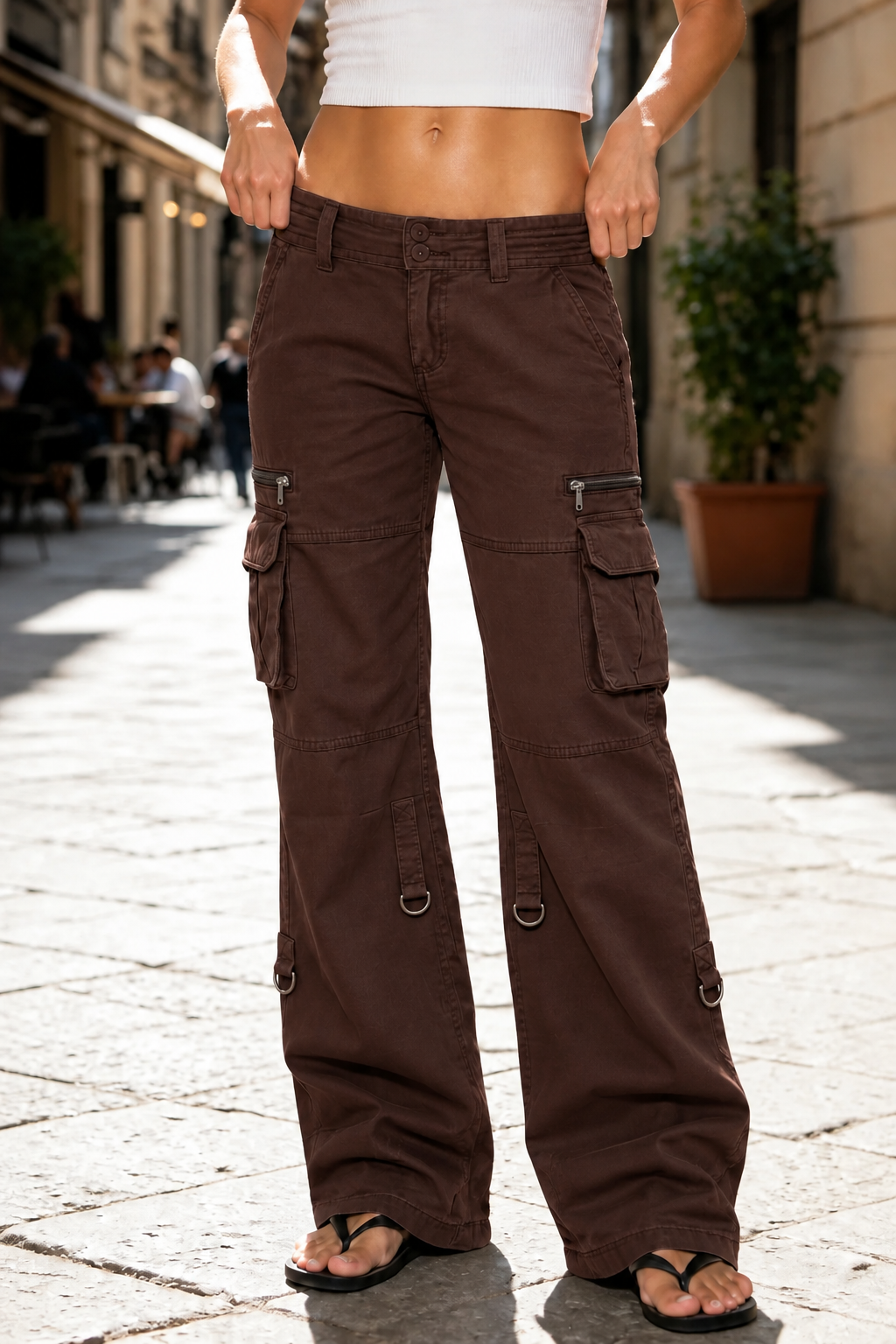 Wearbella – Vintage Breda Byxor Cargo