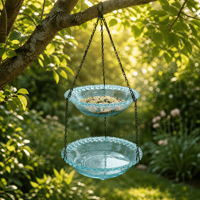 Avielle – Vintage Wiszący Karmnik dla Ptaków i Kąpiel