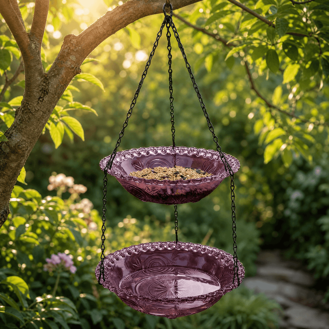 Avielle – Vintage Wiszący Karmnik dla Ptaków i Kąpiel