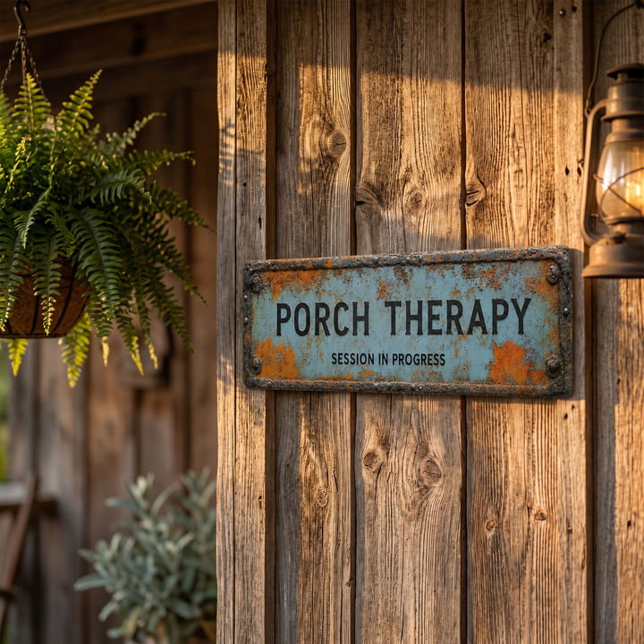 Porchly – Tablica Terapeutyczna på Werandzie w Stilu Vintage