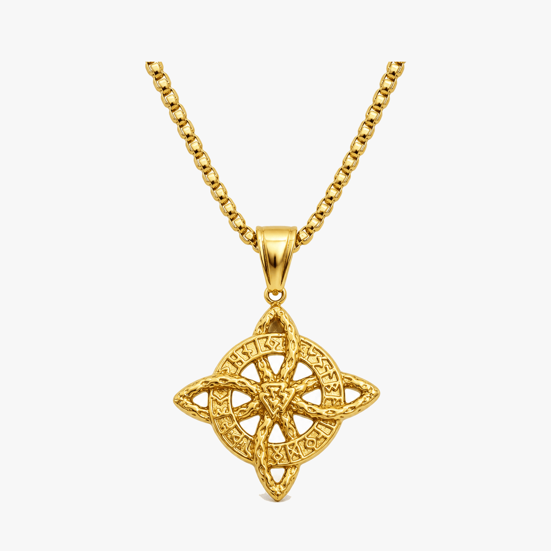 Elowen – Halsband z Kristall Celtickim Węzłem