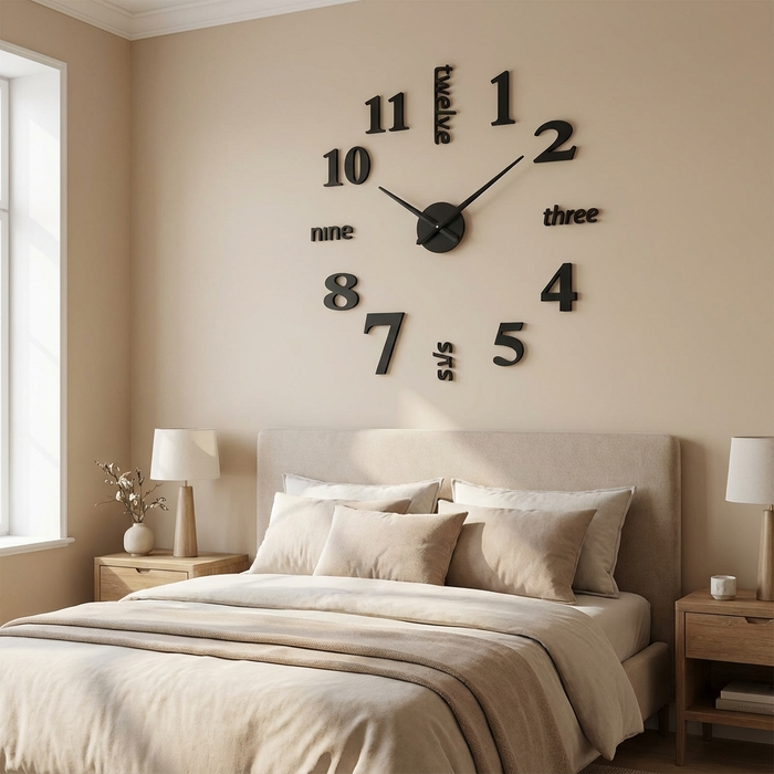 Numeris - Kreativ Klocka Vägg DIY för Moderna interiörer