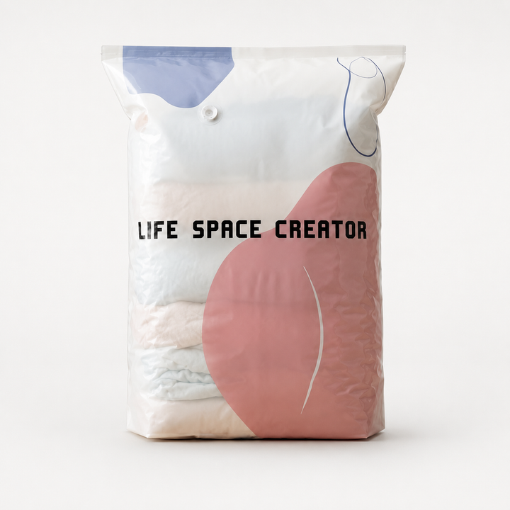 Spacenest – Torby próżniowe 3D utan pompy för przechowywania w szafie i pościeli (2-pack)