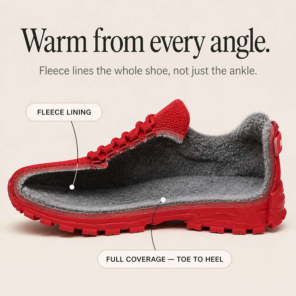 Warmstep – Vinter Sneakers z Fleece