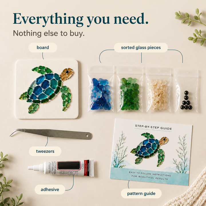 Tideglass – Set mozaiki z morskiego szkła