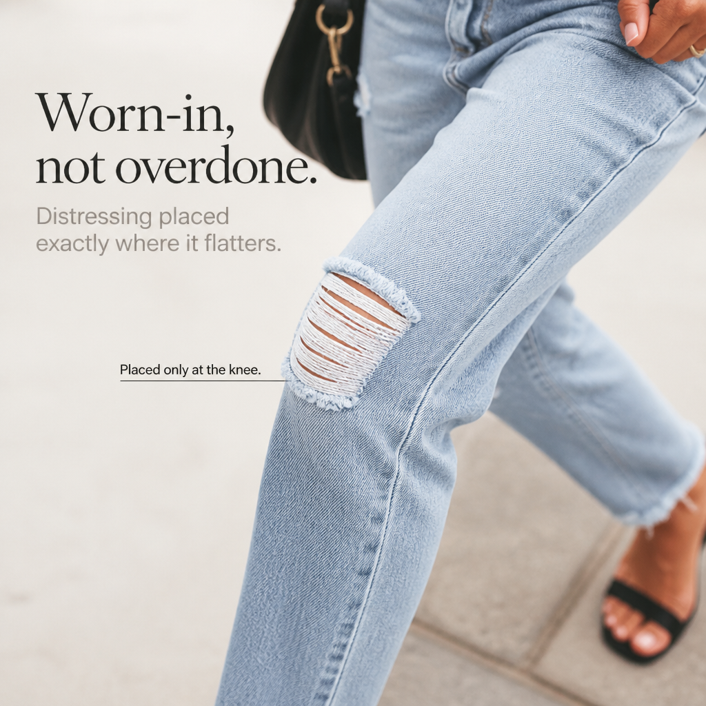 Riva – Zniszczone, Podarte Jeans