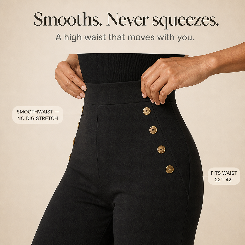 Smoothwaist – Byxor z vida ben z ukrytymi panelami