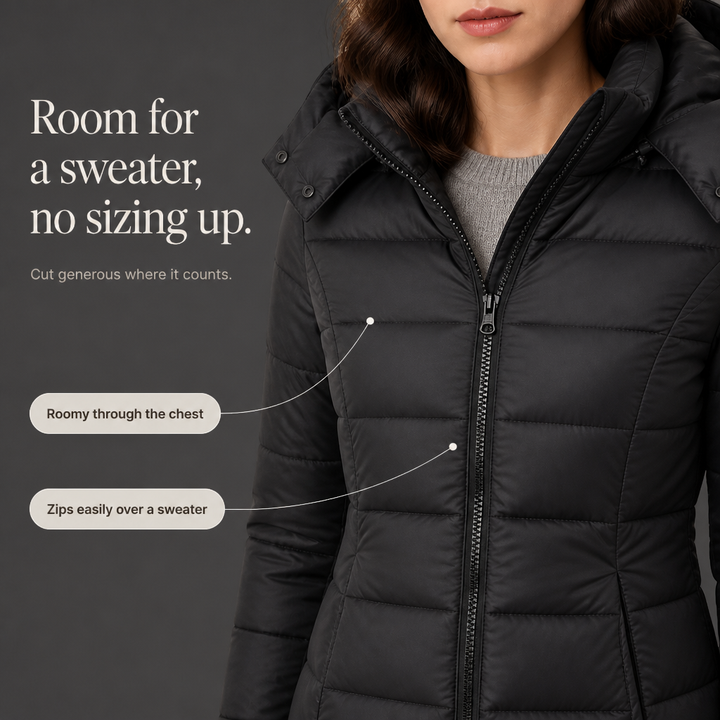 Wearbella – Wypełniona Puchowa Kurtka o Średniej Längd