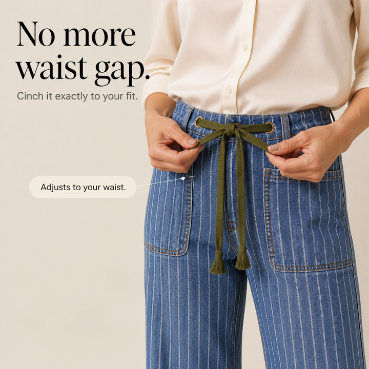 Lunaline – Jeans z rozciągliwego denimu w pionowe band