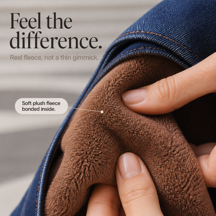 Plushden – Jeans Skinny z Fleecką w Środku