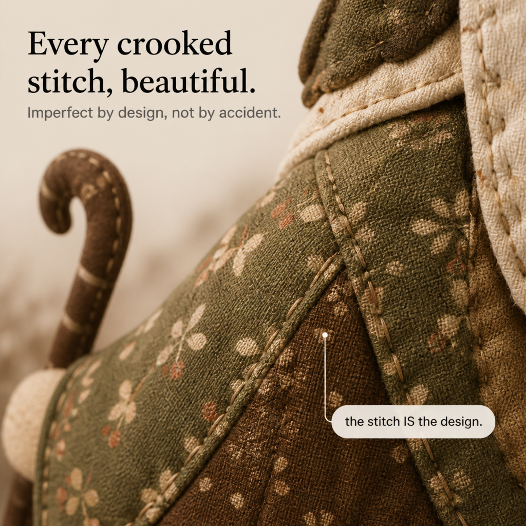 Heirloom &amp; Hollow – Set för szycia szopki z materialu patchworkowego