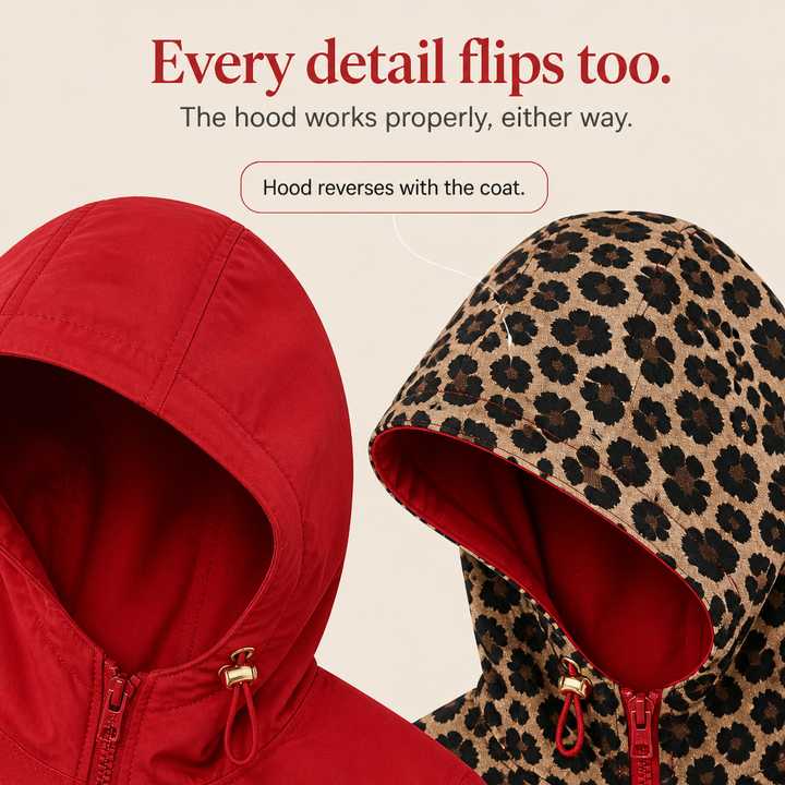 Wearbella – Odwratumny kappa z nadrukiem w leopardmönster