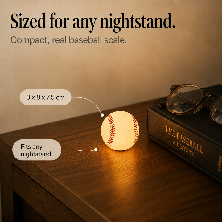 Home Plate Glow – Natt Lampa i form av Bazy Baseballowej
