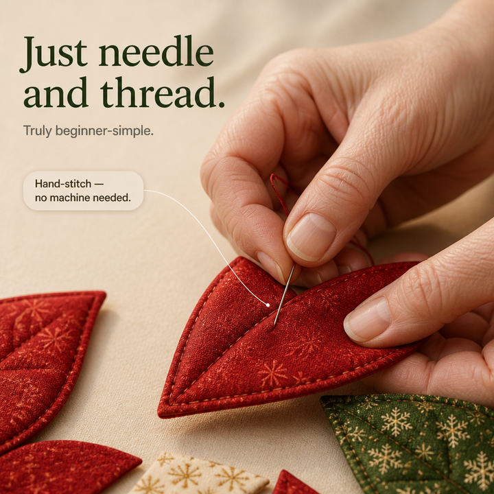 Set för szycia Stitchmas Bow – Zrób det sam Set för szycia ozdoby Mikołaja