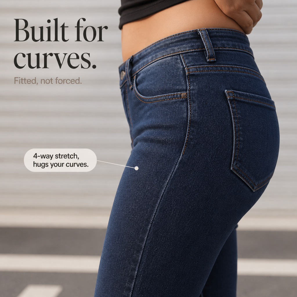 Plushden – Jeans Skinny z Fleecką w Środku