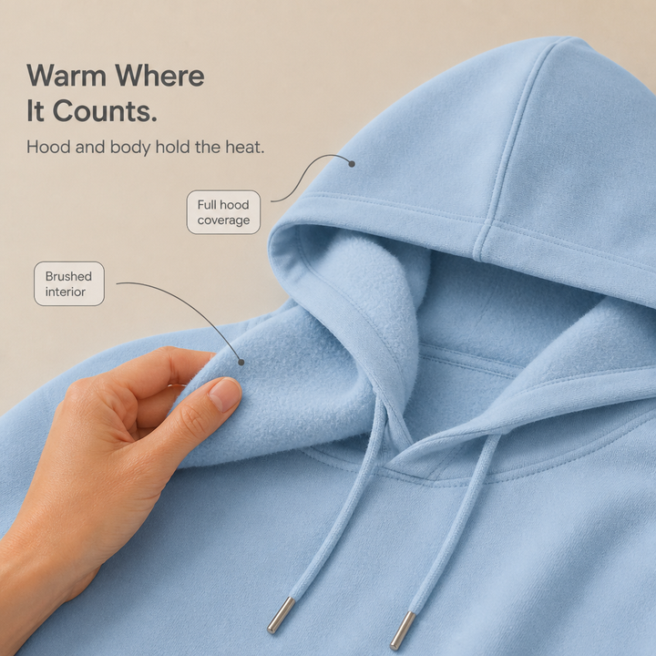 Wearlyn – OverStorlekd Ponczo z Kapturem i Krótkim Ärm